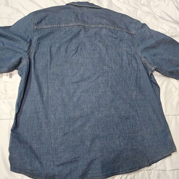 Wrangler Men's Big Premium Fit Long Sleeve Woven Shirt 2XL 2XG 2TG - Picture 8 of 16